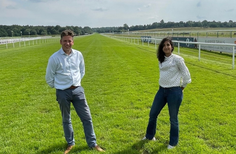 Claire and Russell at Lingfield Racecourse