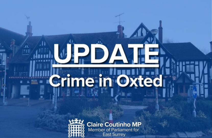 Updated Crime in Oxted 