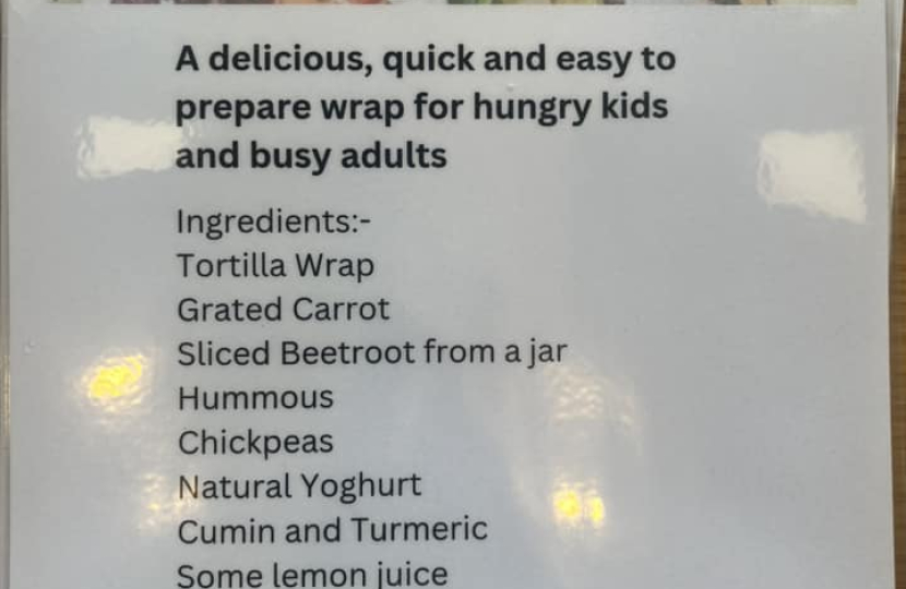 Claire's Rainbow Wrap recipe