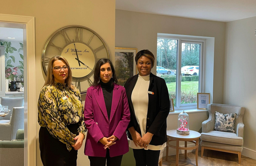 Claire with Melanie and Anne of Charters Court