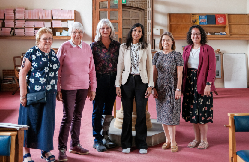 Claire with members of the Church Council.