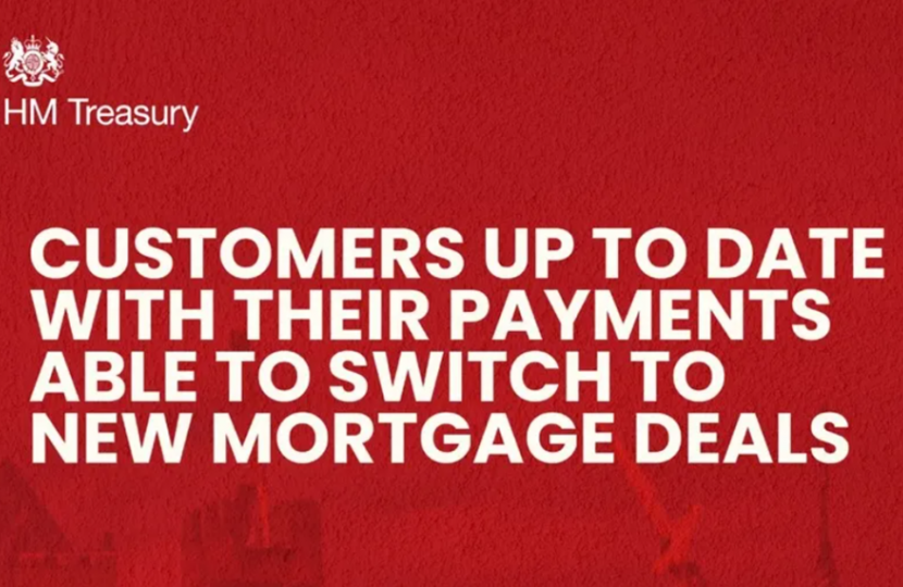 HM Treasury: Customers up to date with their payments able to switch to new mortgage deals