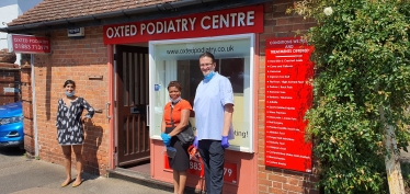 Claire Coutinho, MP for East Surrey, visits Oxted Podiatry