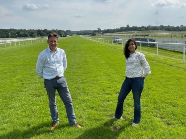 Claire and Russell at Lingfield Racecourse