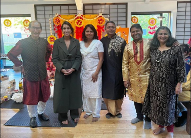 Claire joins Hindu families to celebrate the Durga Puja festival