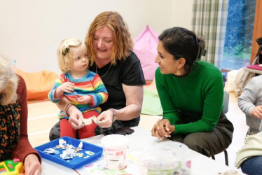 Claire visits a parent-and-baby morning