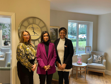 Claire with Melanie and Anne of Charters Court