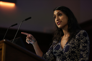 Claire delivering speech at Energy UK Conference