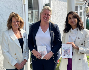 Claire with Joannie and Cllr Lesley Steeds