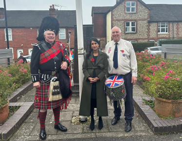 Claire on Remembrance Day 