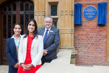 Claire with Woldingham student and Dr Whitehead